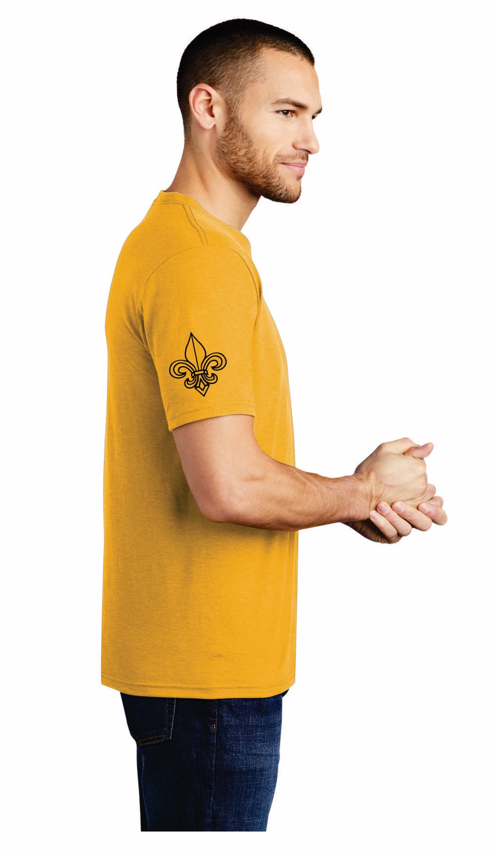 Ochsner Saints Unisex Short Sleeve T-Shirt, Gold, large image number 2